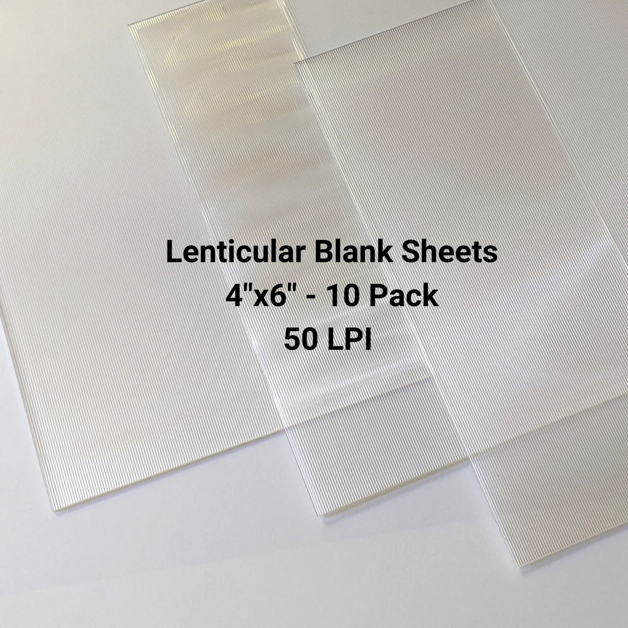 Mua Lenticular Blank Sheets with Adhesive Back 6x4 Landscape, 10 Pack ...