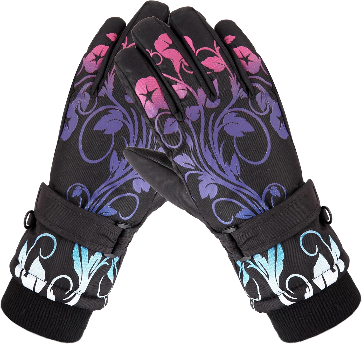 HighLoong Kids Waterproof Ski Snowboard Gloves Breathable Thinsulate Lined Winter Cold Weather Gloves for Boys and Girls: Clothing