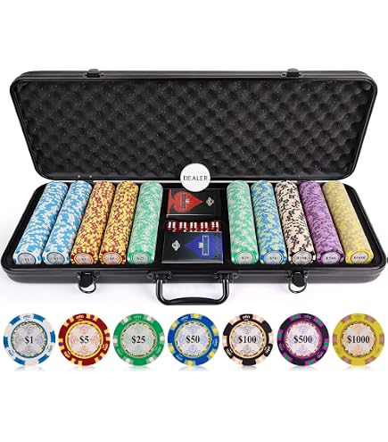 Amazon.com: DA VINCI Set of of 750 Casino Del Sol 11.5 Gram Poker