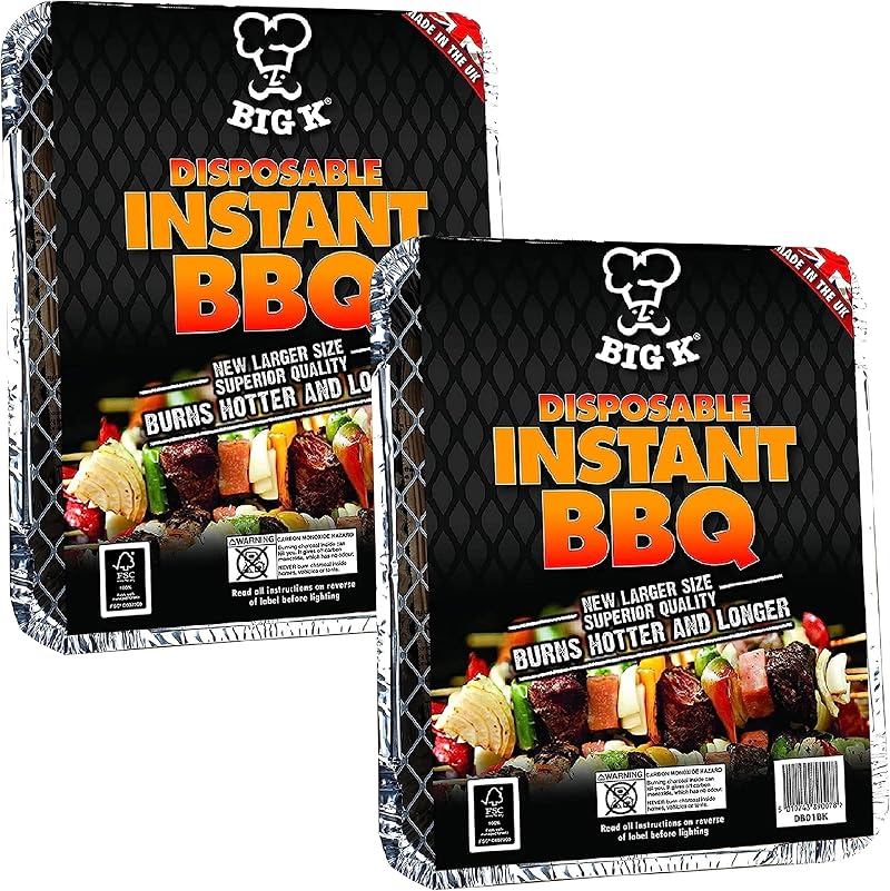 Topline Big K Disposable Instant Light BBQ Trays Pack of 2