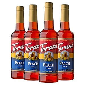 Torani Syrup, Peach, 25.4 Ounces (Pack of 4)