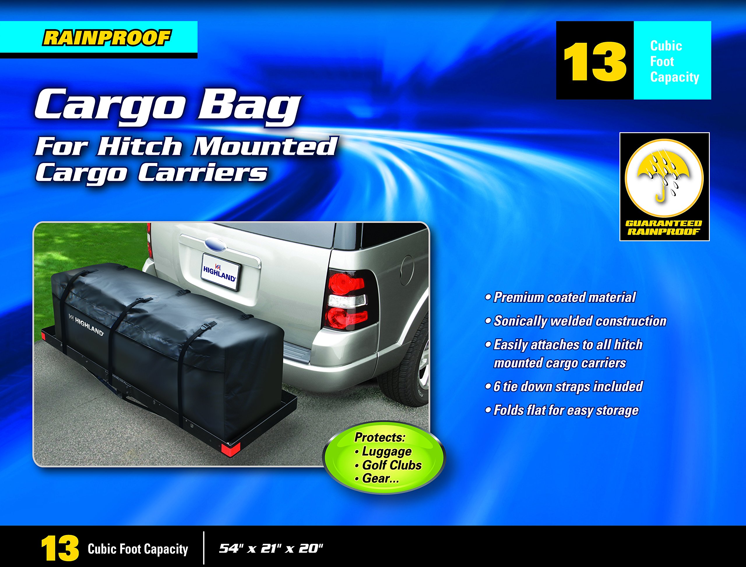 Highland 1041700 Rainproof Cargo Bag, Black Buy Online in UAE