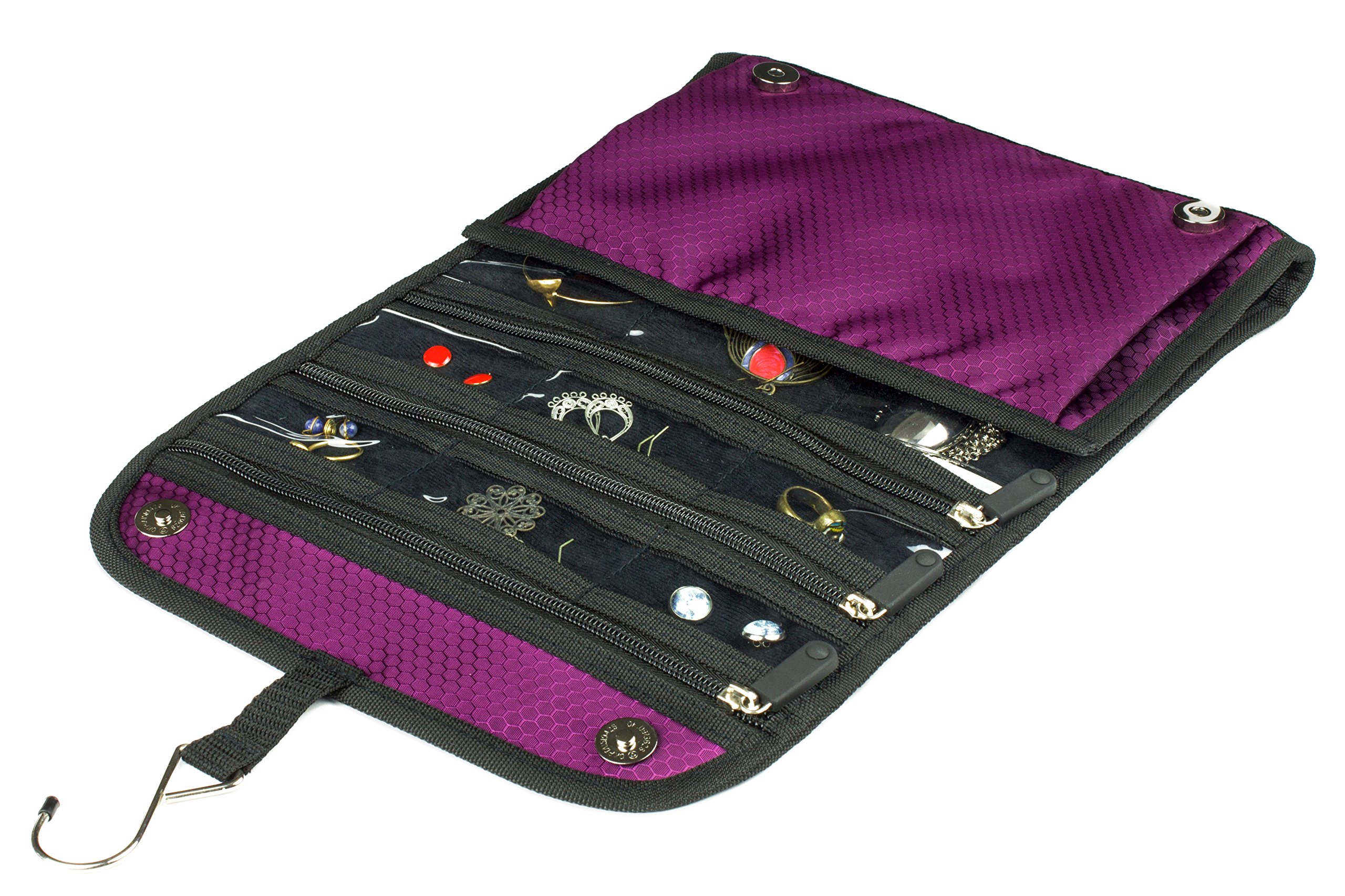 Jaimie Hanging Travel Jewelry Organizer Compact Portable Size