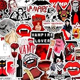 100Pcs Vampire Stickers Waterproof for Laptop, Water Bottle - Vampire Gifts, Gifts for Women &amp; Men