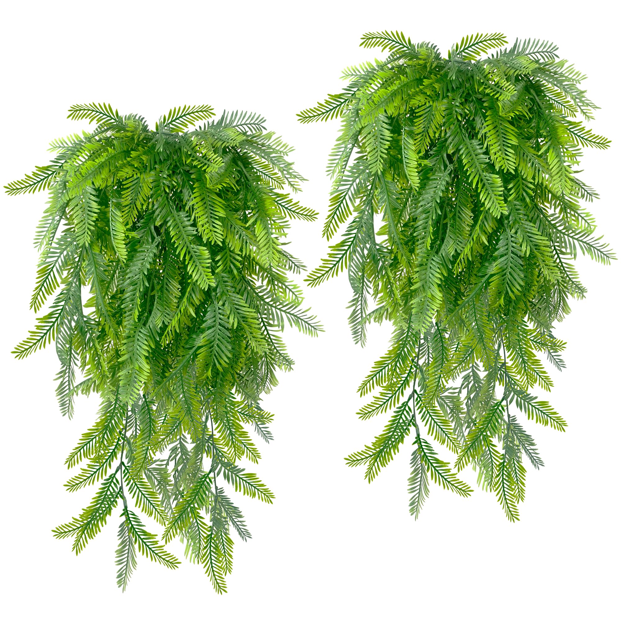 ROLLWAY 8 Pieces Artificial Hanging Plants 80cm Faux Plants Artificial Fern Hanging Vines Plants Fake Ivy Leaves for Indoors Outdoor Balcony Living Room Greenery Aesthetic Decoration