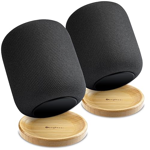Bangcheer Bamboo Stand for Homepod/HomePod with Non-Slip Feet