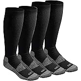 Dickies Men's Light Compression Comfort Over-The-Calf Socks, Available in M-XXL (2, 4 Pairs)
