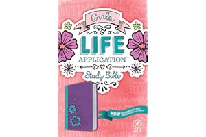Tyndale NLT Girls Life Application Study Bible, TuTone (LeatherLike, Purple/Teal), NLT Bible with Over 800 Notes and Features, Foundations for Your Faith Sections
