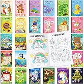 BenLouis 72pcs Mini Activity Books Bulk Kids Birthday Classroom(Assorted) | Small activity books, party favors for kids, goodie bags stuffers, return gifts for birthday, classroom travel prizes