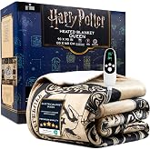 Get Trend Harry Potter Gifts Heated Blanket Electric, Queen Size Luxurious Fleece Weighted Blanket, Fast Heating with 9 Heat Settings Auto Shut-Off, 90x90in (Multi Harry Potter, Queen US)