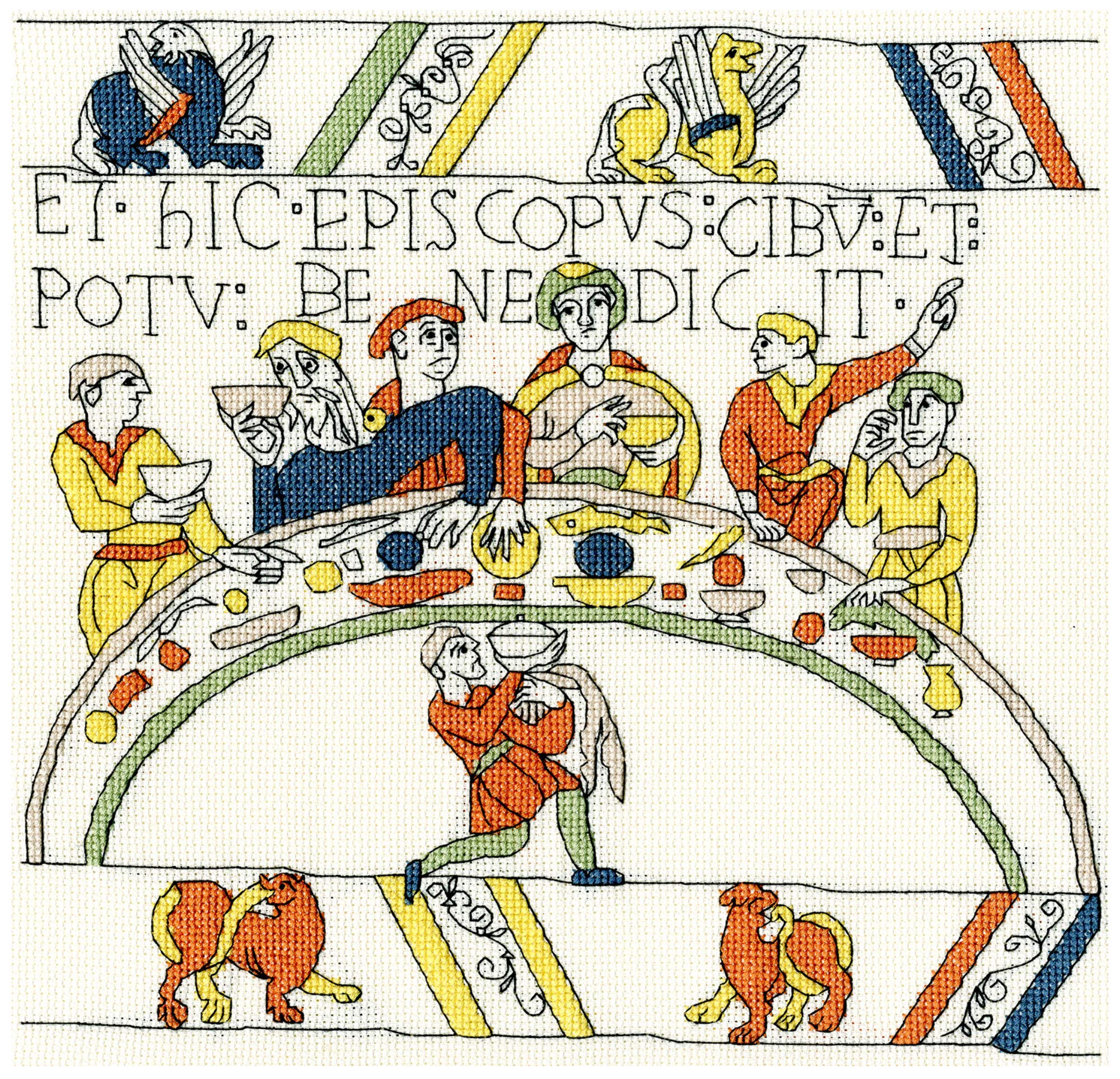 Bothy Thready Bayeux Tapestry The Bishop's Feast Counted Cross Stitch