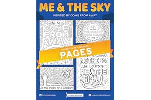 Coloring Broadway - Come from Away Inspired Coloring Pages (Set of 4) “Me & The Sky” Collection, Broadway Musical Merchandise, Ideal Gift for a Broadway Theater Lover