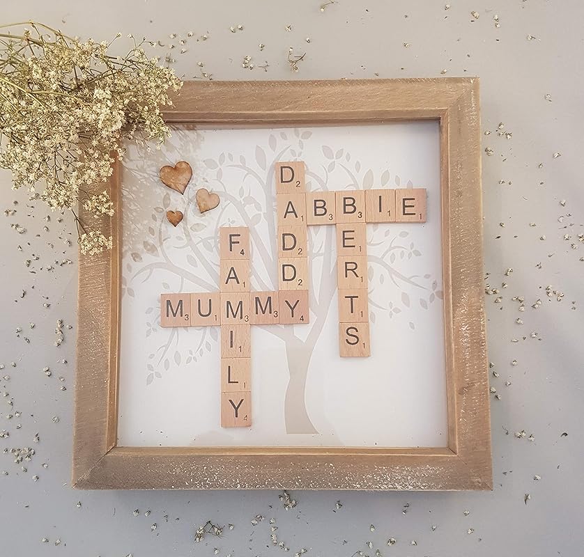 Personalised Scrabble Frame, Family Scrabble Frame