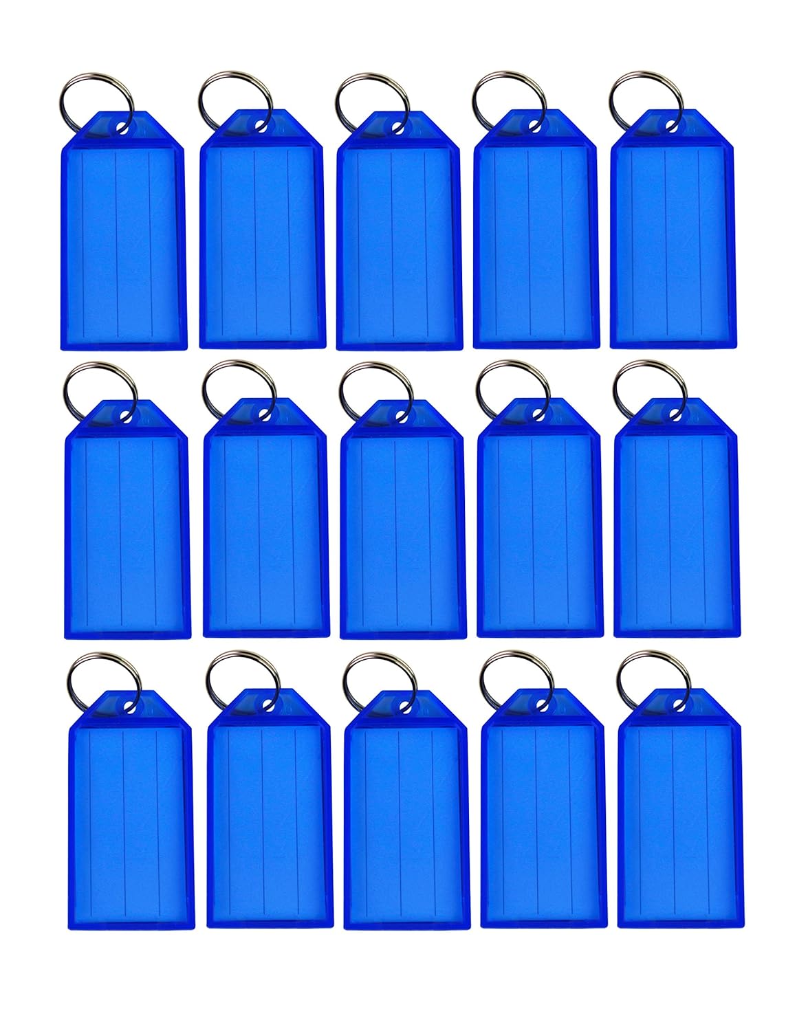 Lot of 100 Key ID Labels Tags Split Key Ring Key Chain