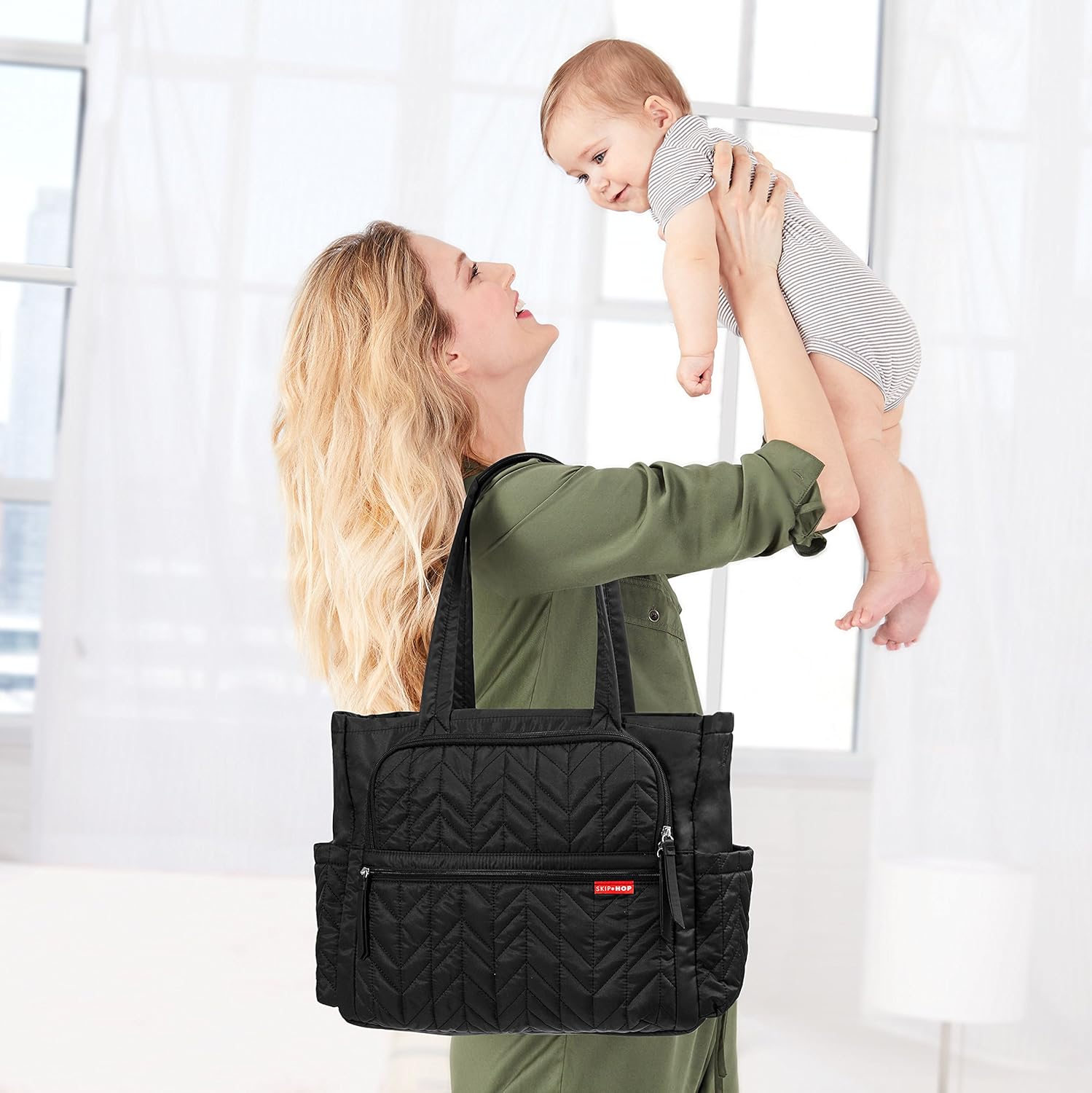 Diapering Skip Hop Diaper Bag Backpack Forma Jet Black 203100CNSZP