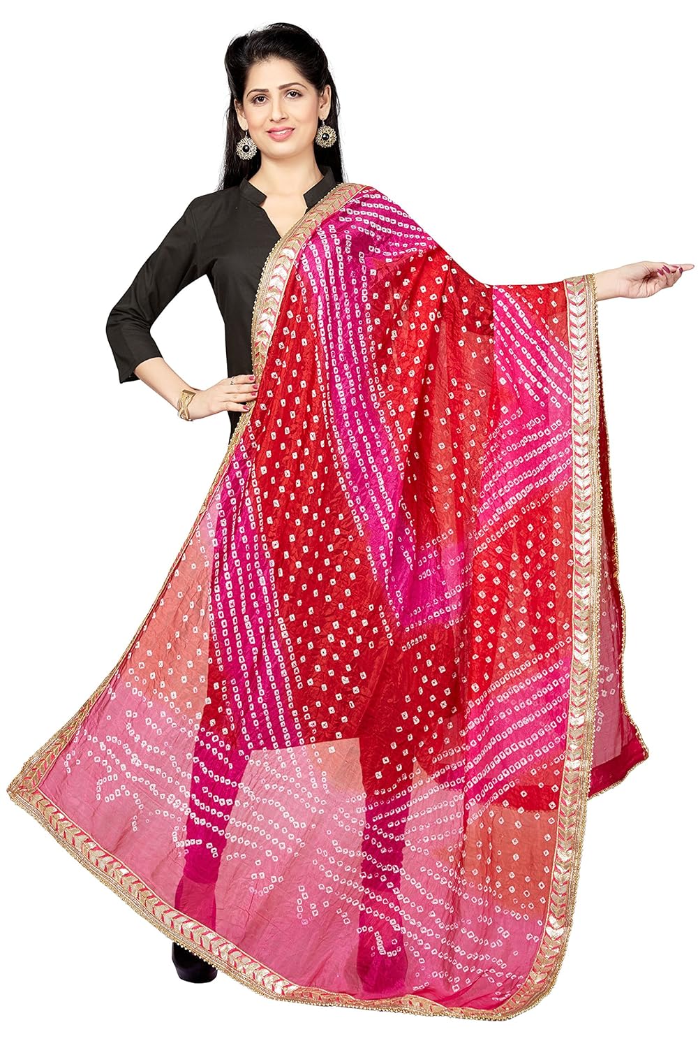 rani saahiba women's art silk dupatta