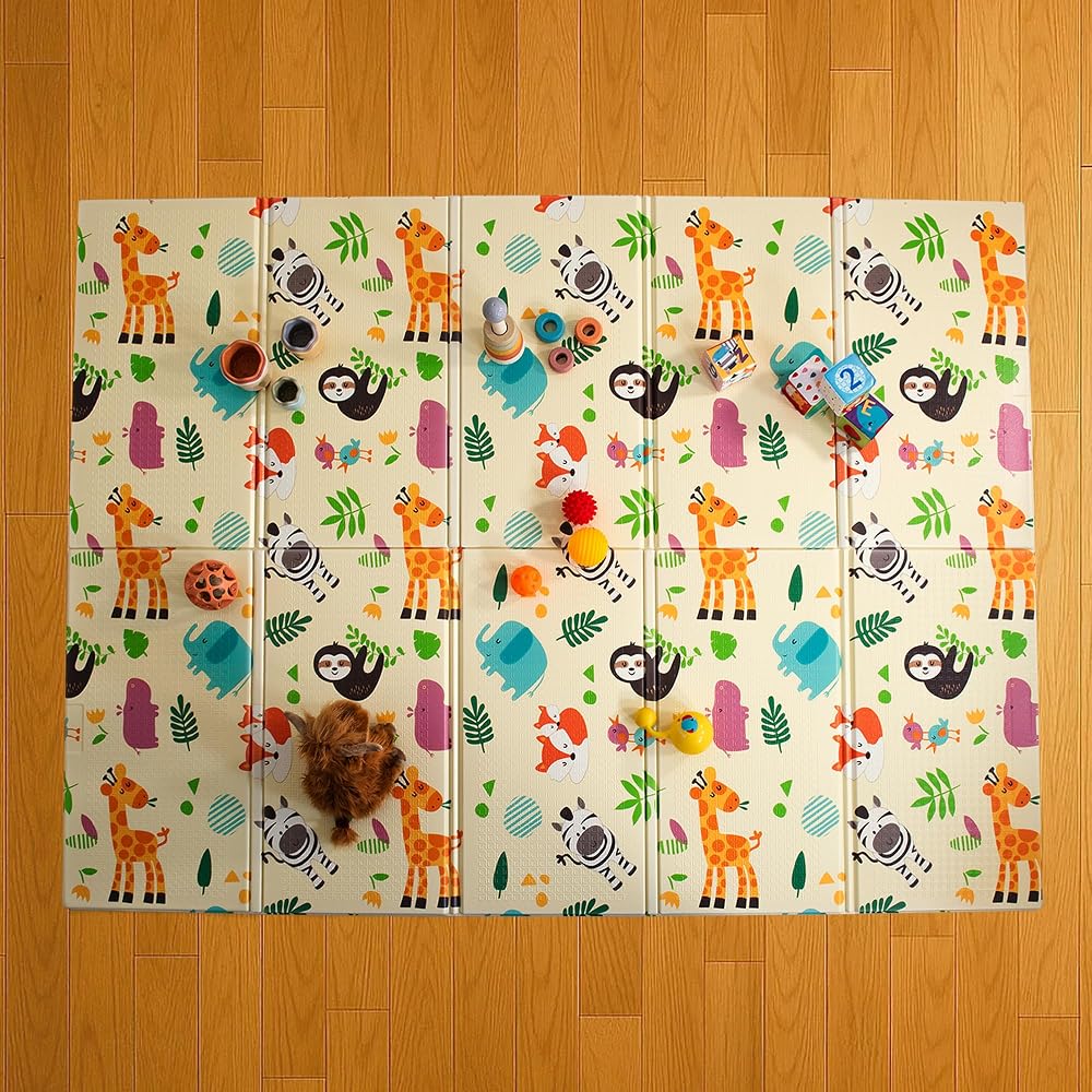 KandyToys Folding Wildlife Mat 1.98x1.48m Thick 10mm XPE Foam Waterproof