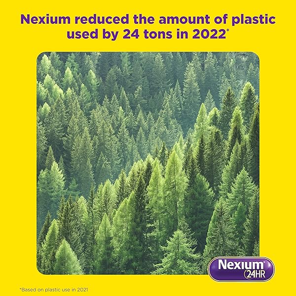 NEXIUM 24HR ACID REDUCER HEARTBURN RELIEF CAPSULES FOR ALL-DAY AND ALL-NIGHT PROTECTION FROM FREQUENT HEARTBURN, HEARTBURN MEDICINE WITH ESOMEPRAZOLE MAGNESIUM – 42 COUNT