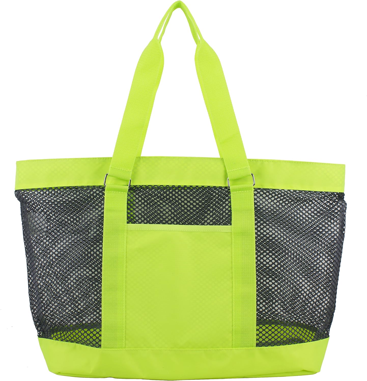neon yellow tote bag