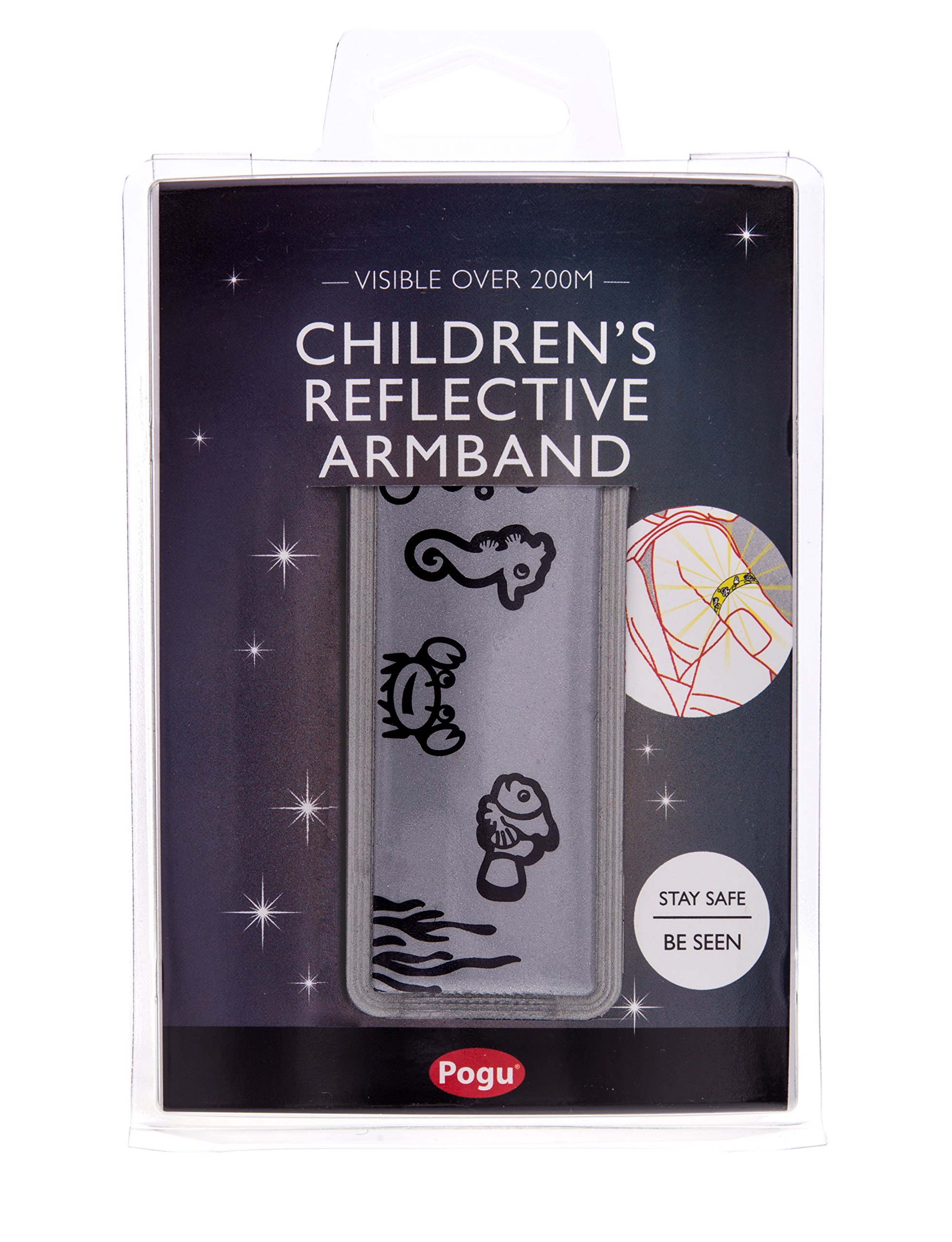 Pogu Children's Reflective Armband, Ocean Reef