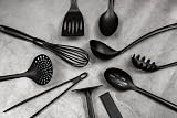 Chef Aid Nylon Skimmer, BPA Free Kitchen Utensil for Non-Stick Cookware, Black view 7