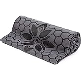 Clever Yoga - Yoga Towel Mat, Sweat Absorbent Suede Hot Yoga Mat Towel, Hot Yoga Towel with Honeycomb Design for Hot Yoga, No