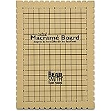 The Beadsmith Mini Macrame Board, 7.5 x 10.5 inches, 0.5 inch thick foam, 6 x 9" grid for measuring, bracelet project with in