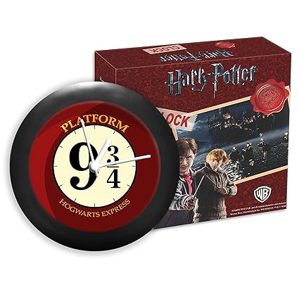 MC SID RAZZ Harry Potter- Hogwarts 9 3/4 Table Clocks Official Licensed by Warner Bros, USA