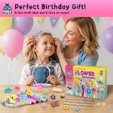 Purple Ladybug Make Your Own Flower Headbands Kit for Kids 6-10 view 2