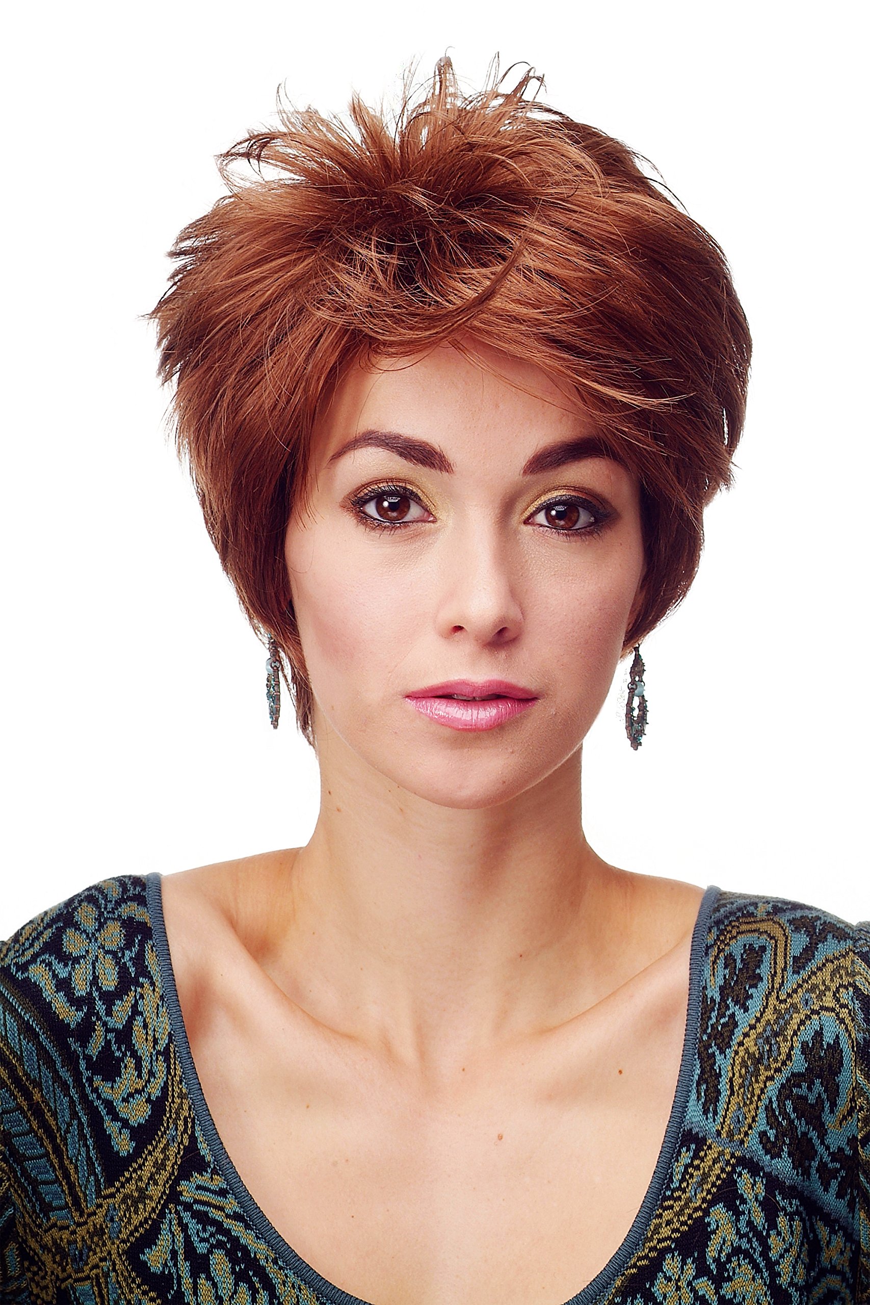 WIG ME UP - 81448-30 Lady Quality Wig short teased strands copper brown