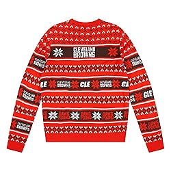 FOCO Standard NFL Big Logo Ugly Sweater, Team Color