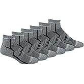 Saucony Men's RunDry Bolt Performance Quarter Socks, Available in L-XL (6, 12 Pairs)