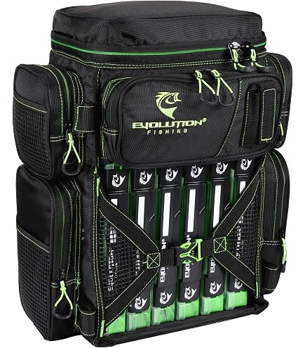 Evolution Outdoors 34012-EV: Largemouth XL 3700 Tackle Bag - Quartz Blue, Tackle Storage Bags