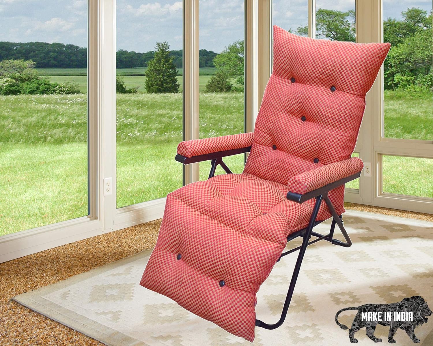 bi3 Household Multifunction Adjustable Easy Lazy Beach Portable Folding