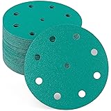 S SATC 5 Inch 9 Holes Sanding Discs 100 Grit Sand