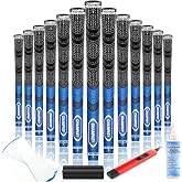 CHAMPKEY Premium Hybrid Golf Grips 13 Pack with All Repair Kits - All Weather Performance Golf Club Grips - High Traction and Control Half Corded Golf Grips for Men