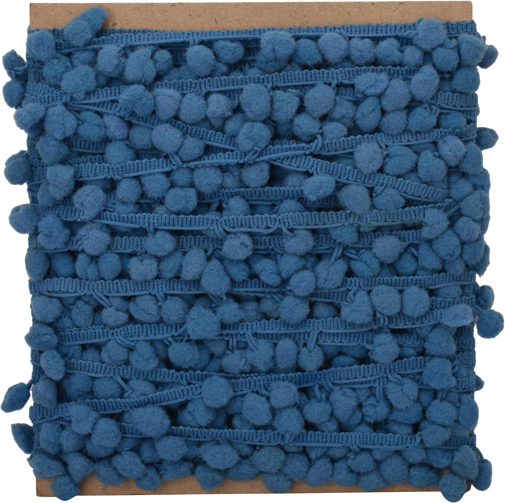 Blue Pom Pom Trim Thread Fringe Decorative Upholstery Ribbon Dress Craft Supply by The Yard