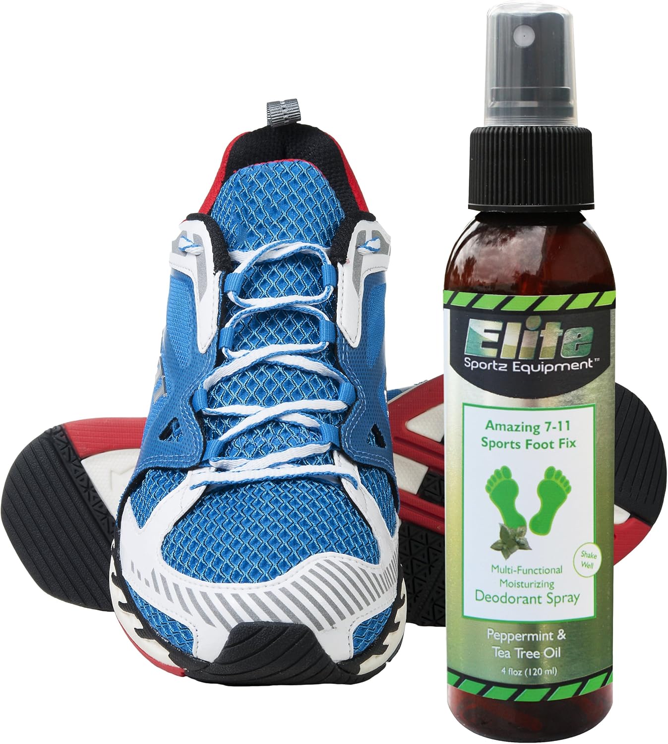 Elite Sportz Shoe Deodorizer and Foot Spray - No More Embarrassing Smelly Shoes or Stinky Feet with our Very Popular Peppermint Foot Spray and Shoe Freshener - 4 OZ: Health & Personal Care