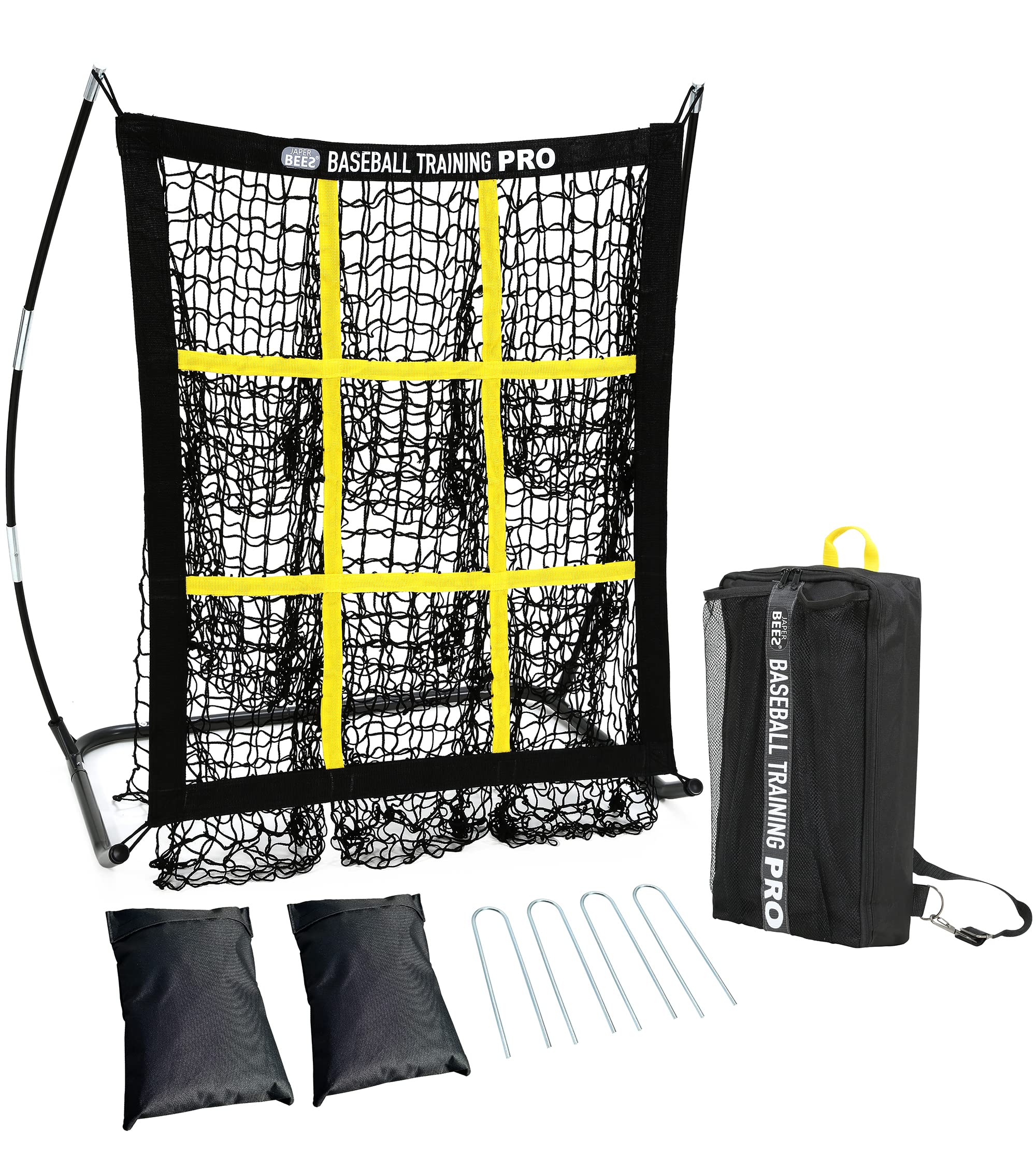 Photo 1 of JAPER BEES Pitching Net Pitching Target with Strike Zone Baseball&Softball 9 Hole Training Equipment for Youth and Adults |Portable Quick Assembly Design