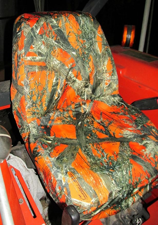 Durafit Seat Covers, Kubota Orange Camo Seat Covers for tractor B2320