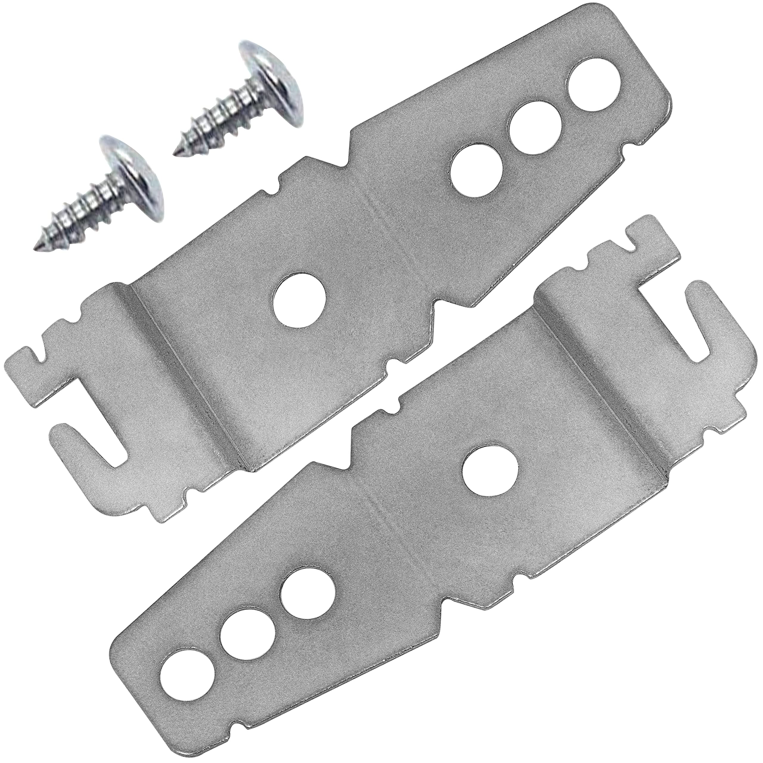 Premium 8269145 Undercounter Dishwasher Mounting Bracket Replacement Part Exact Fit for Kenmore Whirlpool KitchenAid Dishwashers - Replaces WP8269145 AP3039168 - Pack of 2