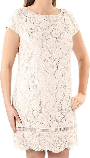 vince camuto floral lace shift dress
