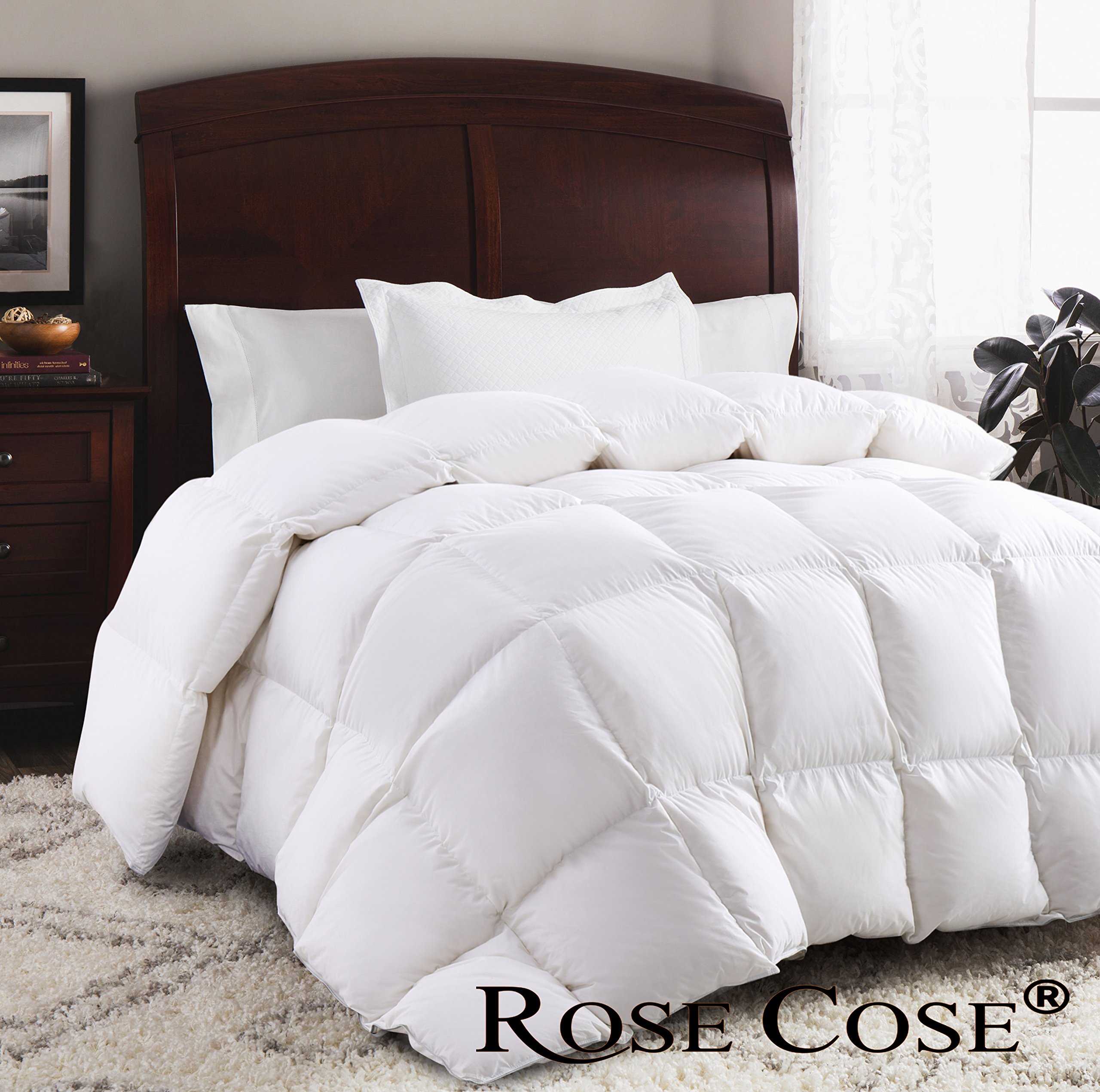 ROSECOSE Luxurious Goose Down Comforter Twin Size Duvet Insert All