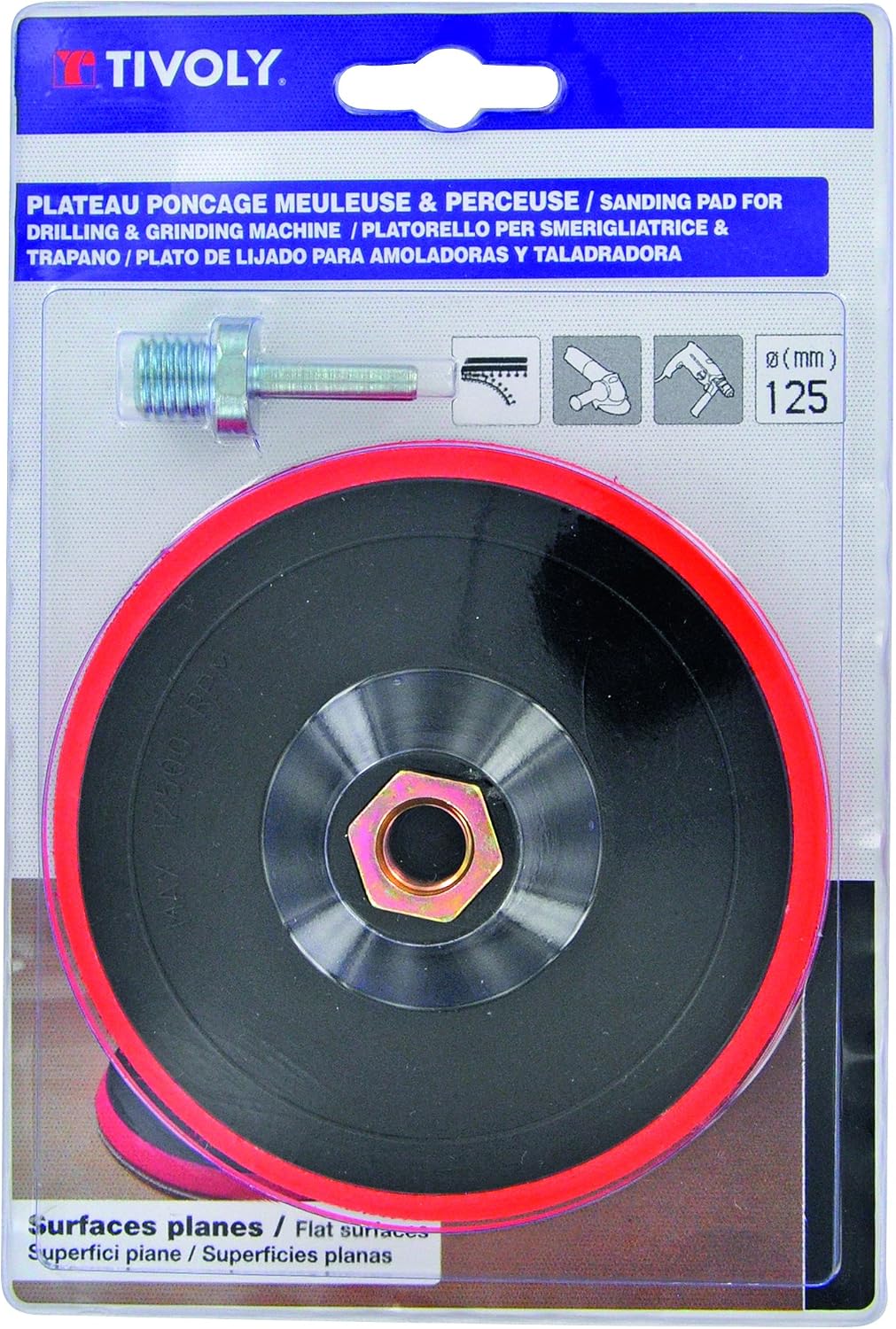 Tivoly xt10162016022 Self-Gripping Sanding Plate, Black - Image 4