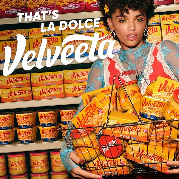VELVEETA SHELLS & CHEESE ORIGINAL MICROWAVEABLE SHELL PASTA & CHEESE SAUCE, 8 CT BOX, 2.39 OZ CUPS