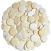 108 Pack Natural Loofah Sponge Exfoliating Face Pads - Facial Body Scrubbers Pad - When Bath Shower and Spa - Loofa Sponges Brush Scrub - Bulk Loofahs Scrubber - Cleansing Skin for Women and Men