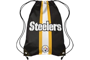 FOCO Pittsburgh Steelers NFL Team Stripe Wordmark Drawstring Backpack