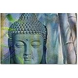 Buddha with Bamboo by Cora Niele, 16x24-Inch Canvas Wall Art