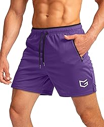 Men's Running Shorts with Zipper Pockets Quick Dry
