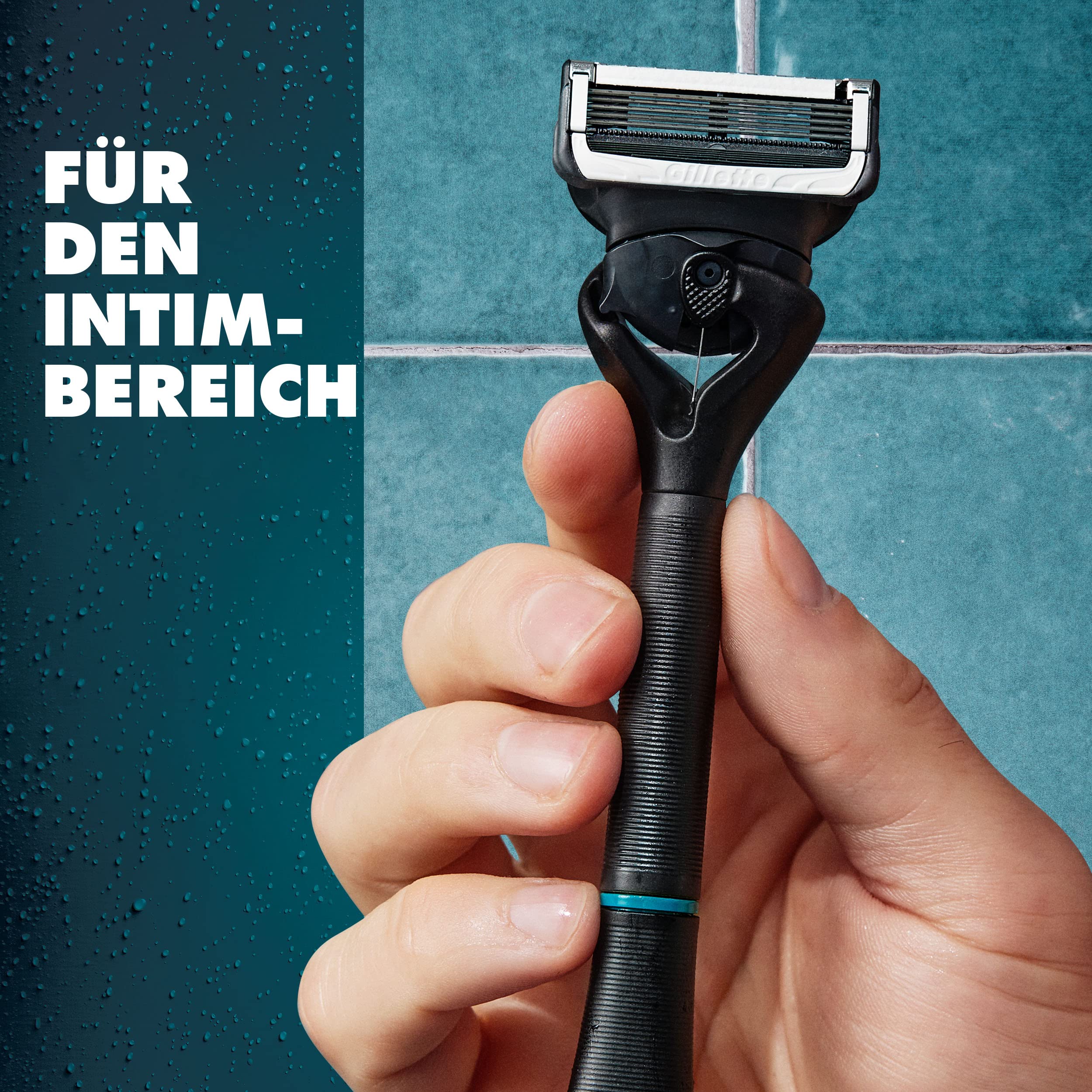 Gillette Intimate Rasierklingen für den Intimbereich, 4 Intimrasierer Ersatzklingen für Nassrasierer mit Gleitstreifen für eine sanfte Anwendung, dermatologisch getestete Klingen für Rasierer 2